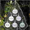 Glass Christmas Tree Ornament  